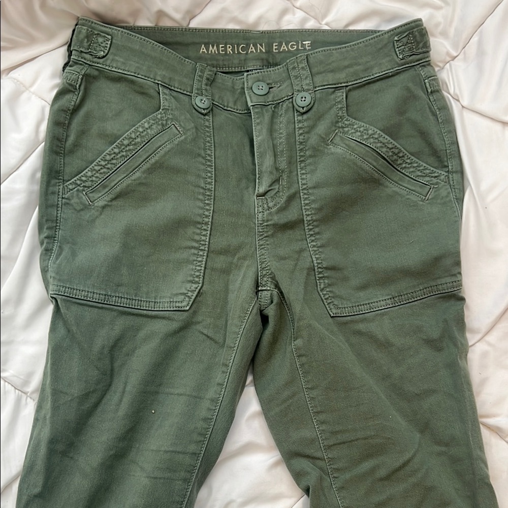American Eagle Green Cargo Pants